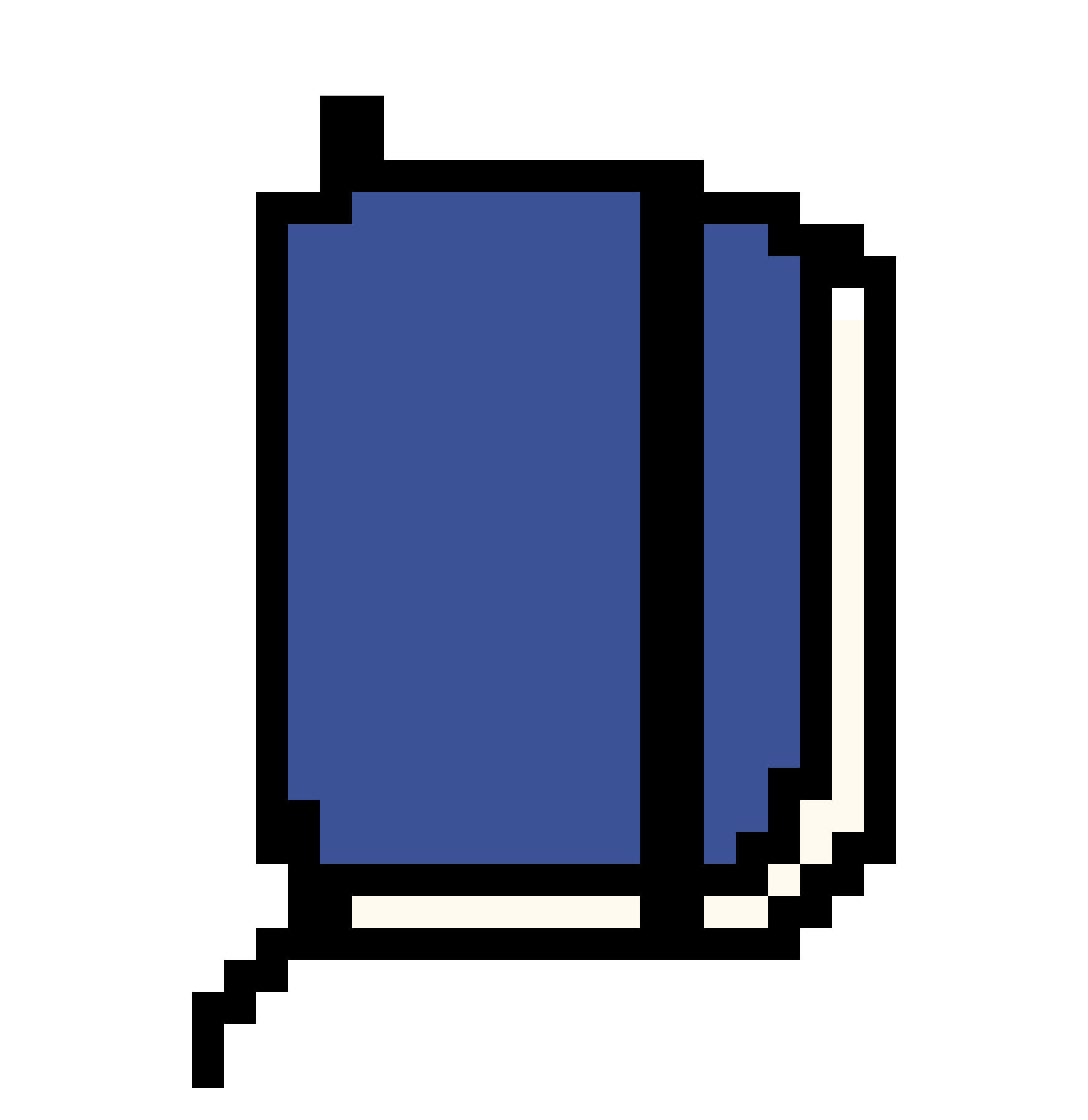 Pixel art of a sketchbook